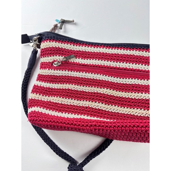 The Sak American Flag Crochet Crossbody Boho Festival Bag Patriotic USA Purse - Picture 13 of 13